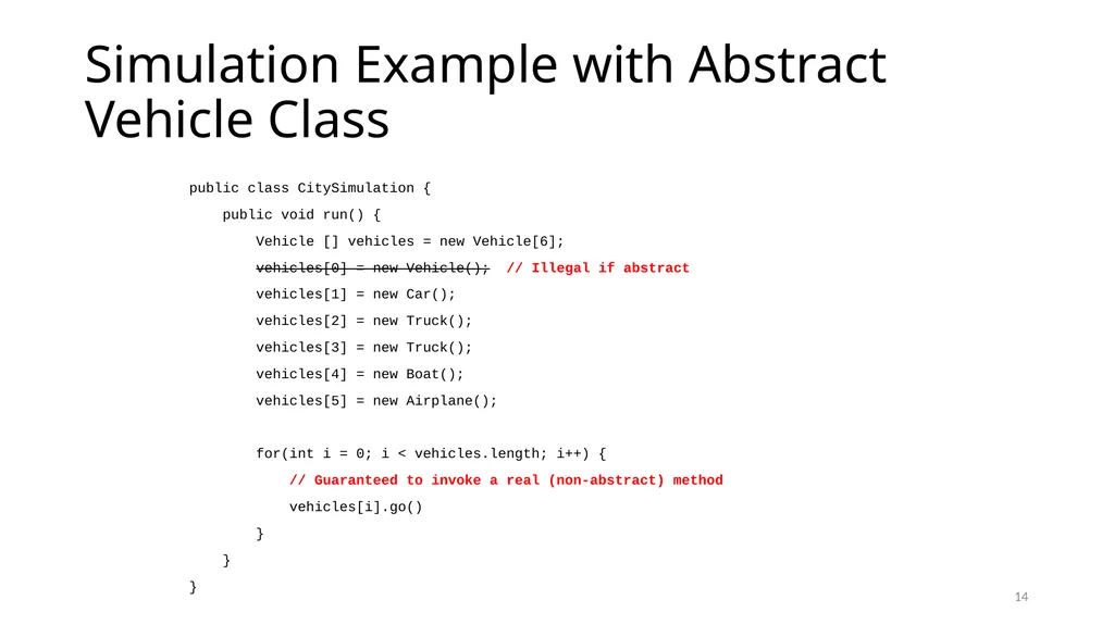 Interfaces and Abstract Classes CS 240 – Advanced - slide 14 of 25