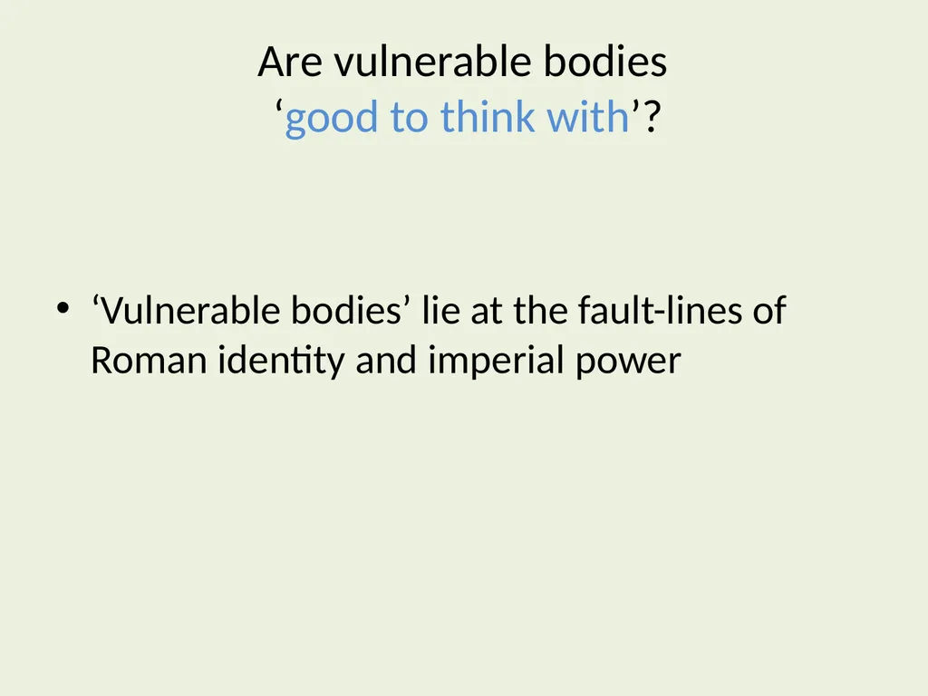 The Vulnerable Body Term 2: Lecture 1 Revision, - slide 11 of 21