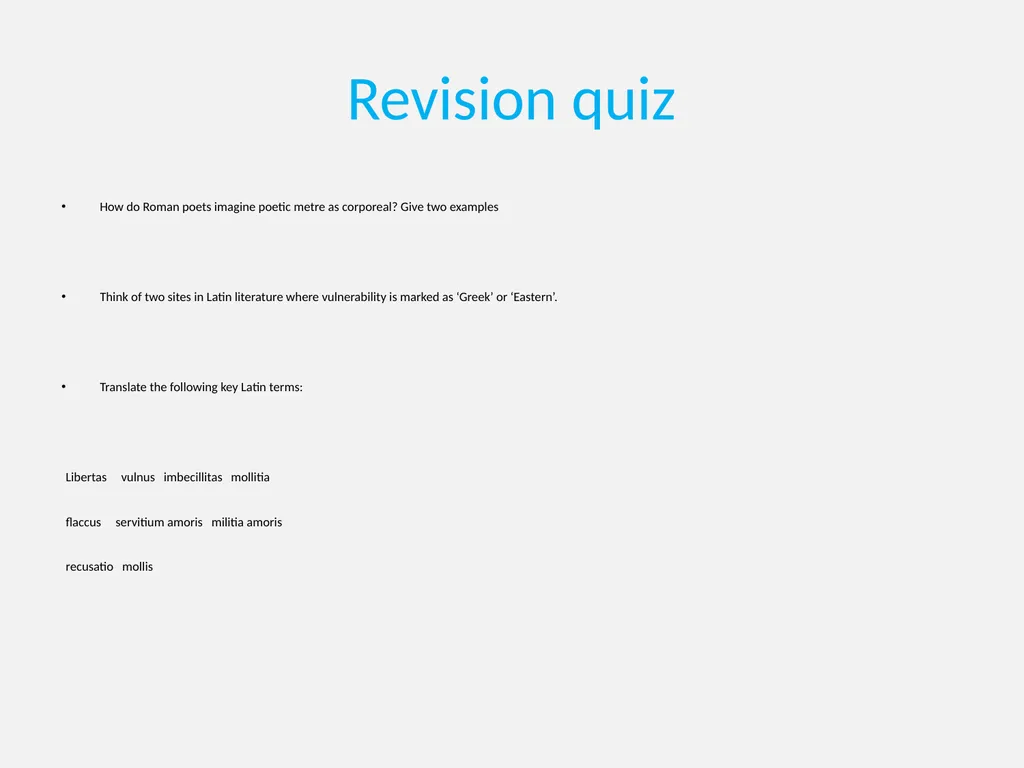 The Vulnerable Body Term 2: Lecture 1 Revision, - slide 14 of 21