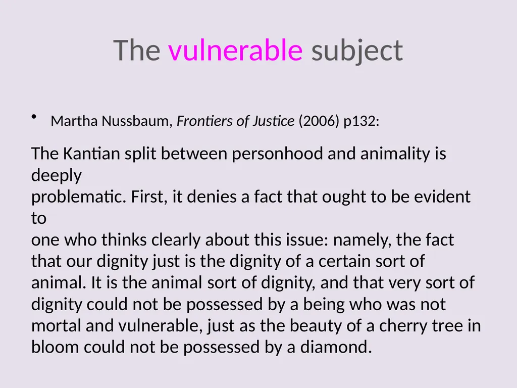 The Vulnerable Body Term 2: Lecture 1 Revision, - slide 5 of 21