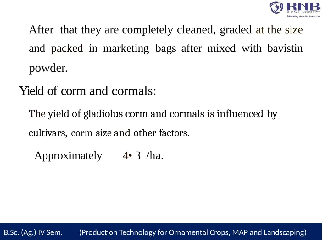 Course Name- Production Technology for Ornamental - slide 26 of 28
