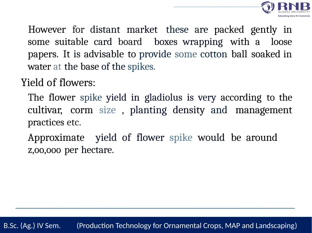 Course Name- Production Technology for Ornamental - slide 23 of 28