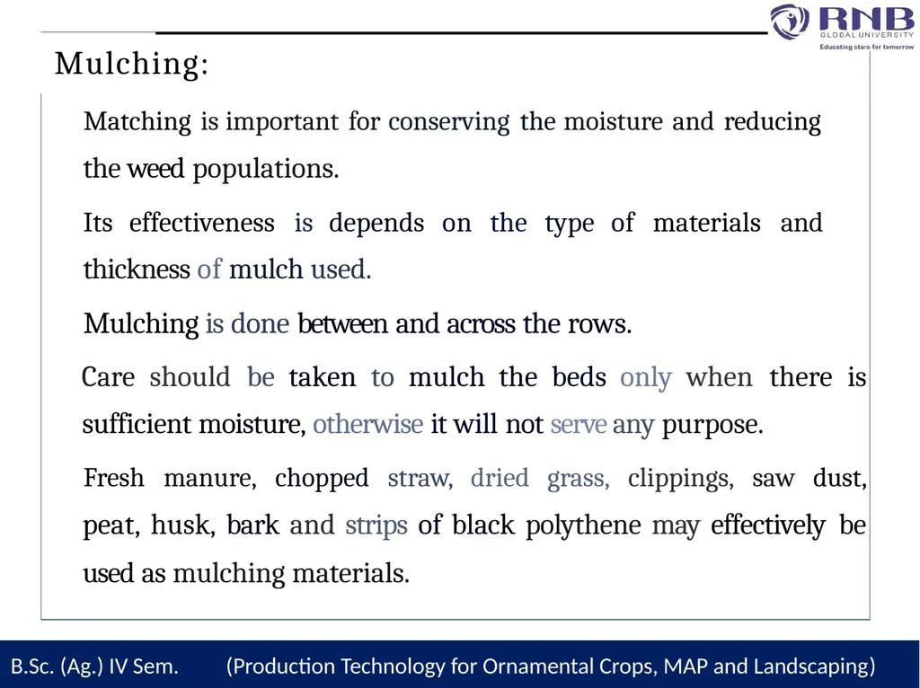 Course Name- Production Technology for Ornamental - slide 16 of 28