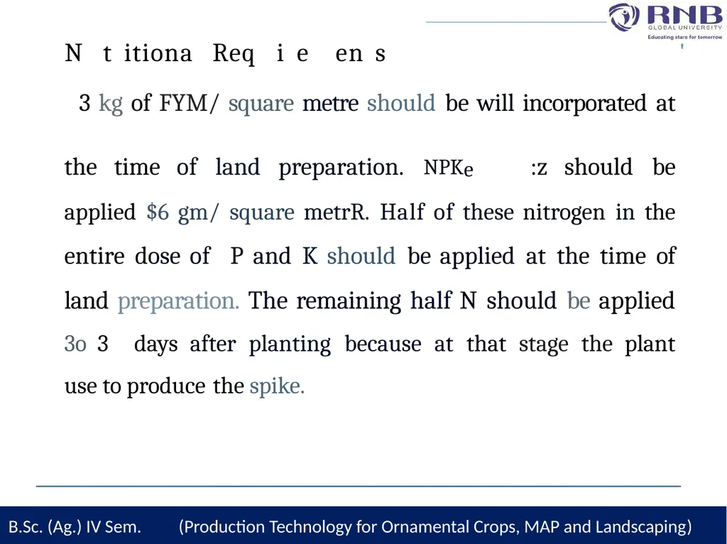 Course Name- Production Technology for Ornamental - slide 14 of 28