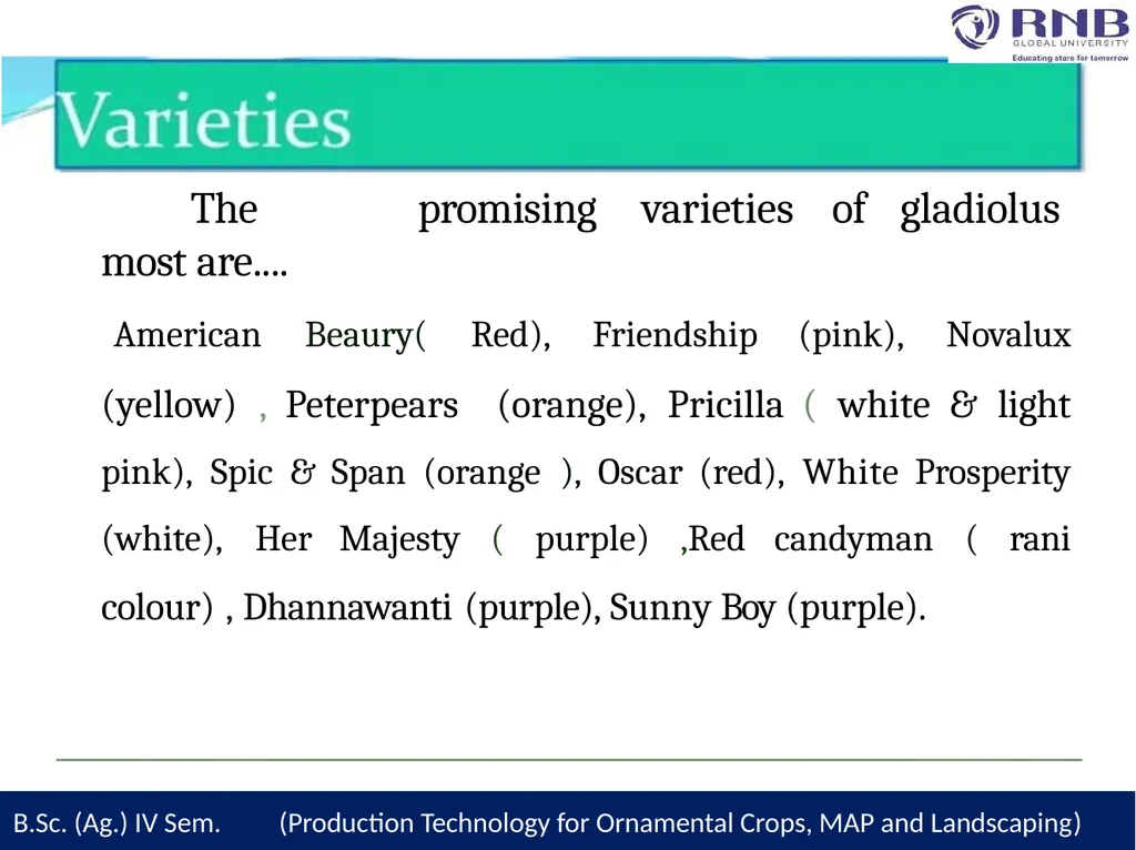 Course Name- Production Technology for Ornamental - slide 9 of 28