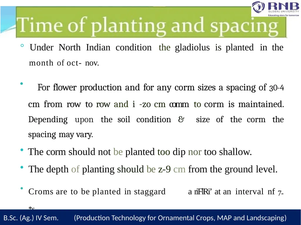 Course Name- Production Technology for Ornamental - slide 13 of 28
