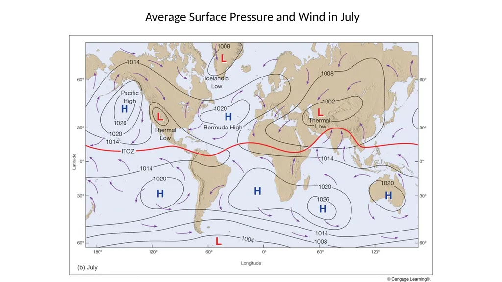GLOBAL WINDS (Chapter 10) Names of Latitude Bands - slide 9 of 13