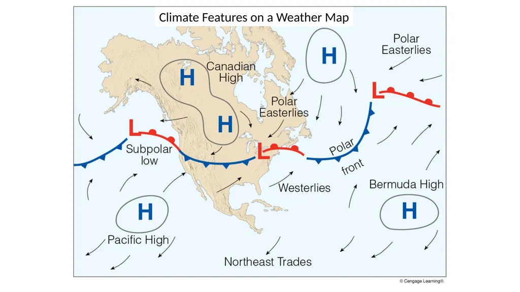 GLOBAL WINDS (Chapter 10) Names of Latitude Bands - slide 10 of 13