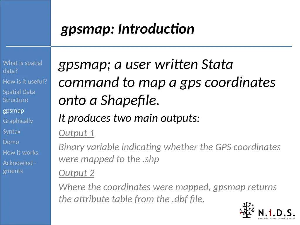 gpsmap: Routine for verifying and returning the - slide 17 of 42
