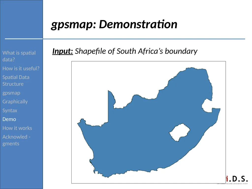 gpsmap: Routine for verifying and returning the - slide 21 of 42