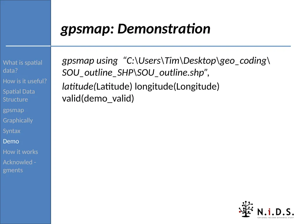 gpsmap: Routine for verifying and returning the - slide 27 of 42