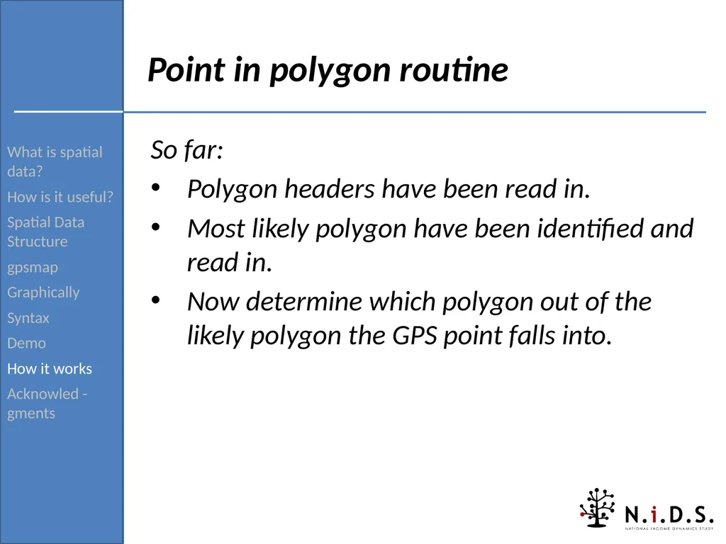gpsmap: Routine for verifying and returning the - slide 35 of 42