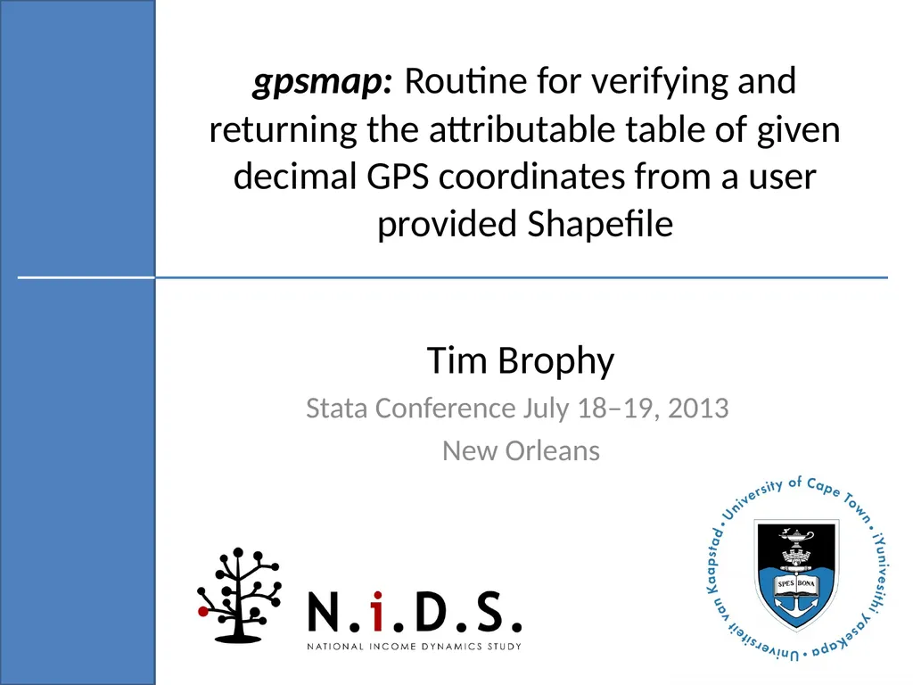 gpsmap: Routine for verifying and returning the - slide 1 of 42