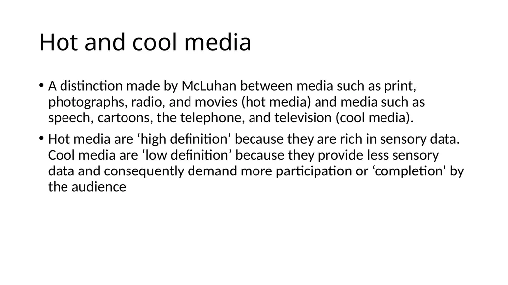 New Media Ecology Media Ecology is a theoretical - slide 13 of 23