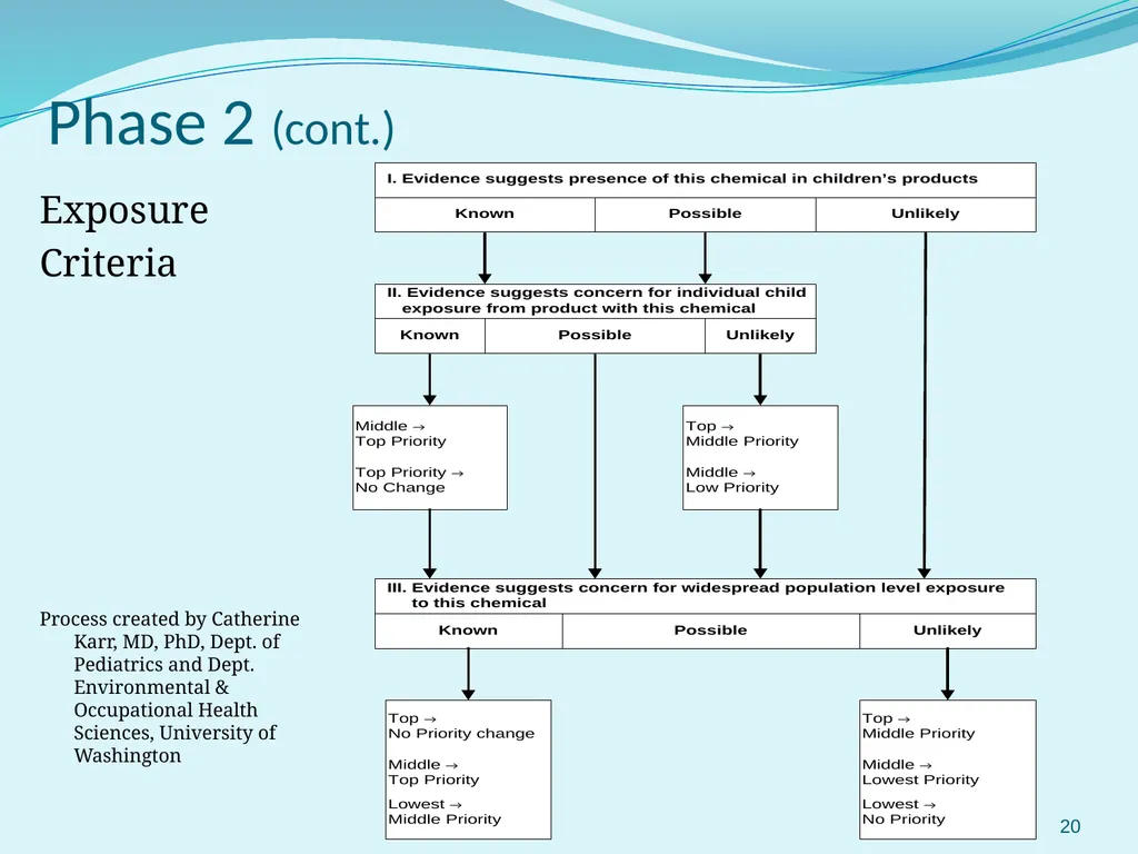 Selection and Prioritization of Chemicals for WA’s - slide 20 of 27