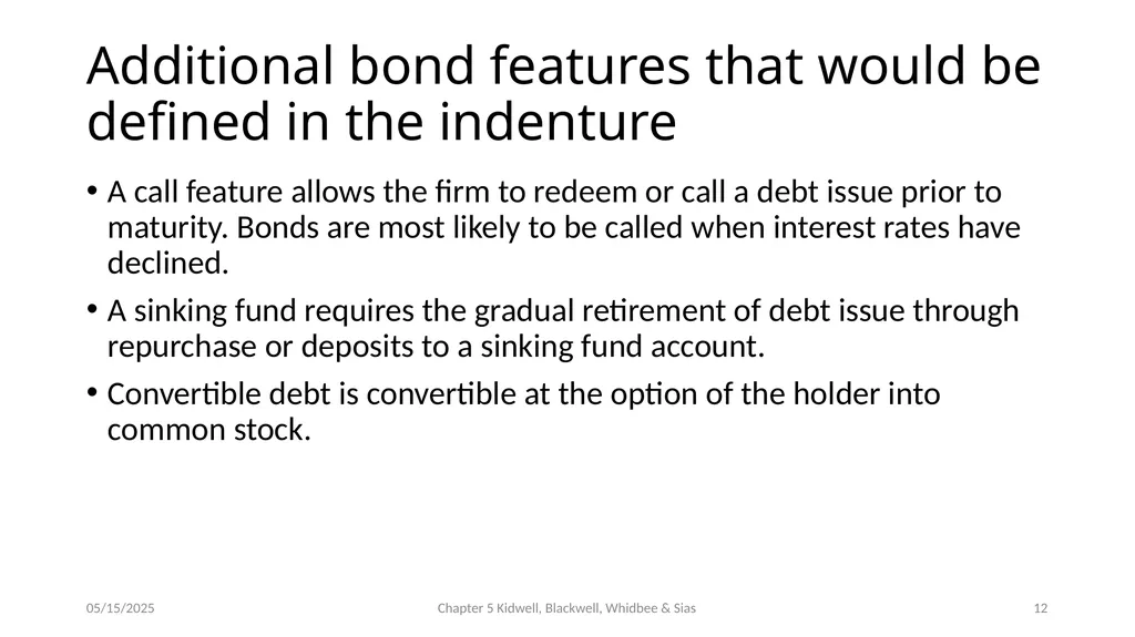 Bond Prices and Interest Rate Risk Chapter 5 - slide 12 of 44