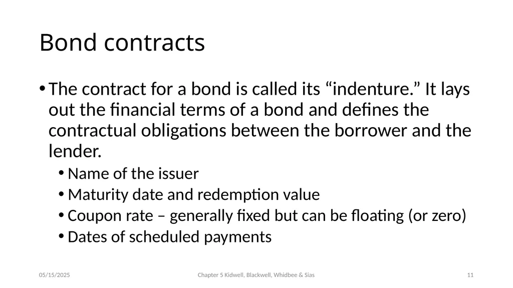 Bond Prices and Interest Rate Risk Chapter 5 - slide 11 of 44