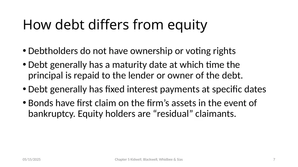 Bond Prices and Interest Rate Risk Chapter 5 - slide 7 of 44