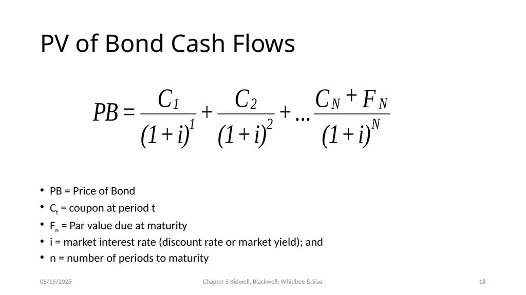 Bond Prices and Interest Rate Risk Chapter 5 - slide 18 of 44