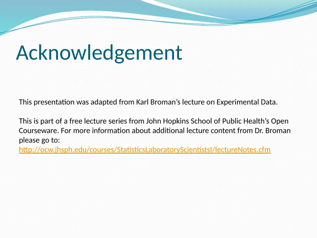 Stats for Rats Statistical Considerations in Basic - slide 52 of 52