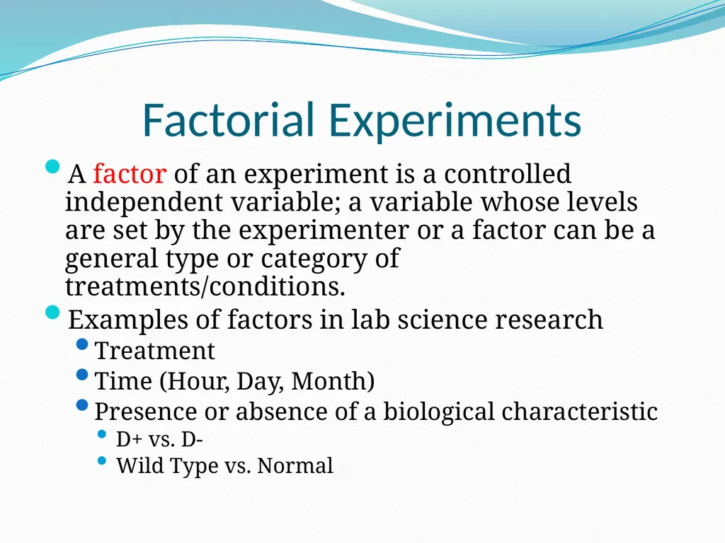 Stats for Rats Statistical Considerations in Basic - slide 27 of 52