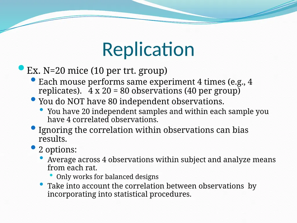 Stats for Rats Statistical Considerations in Basic - slide 15 of 52