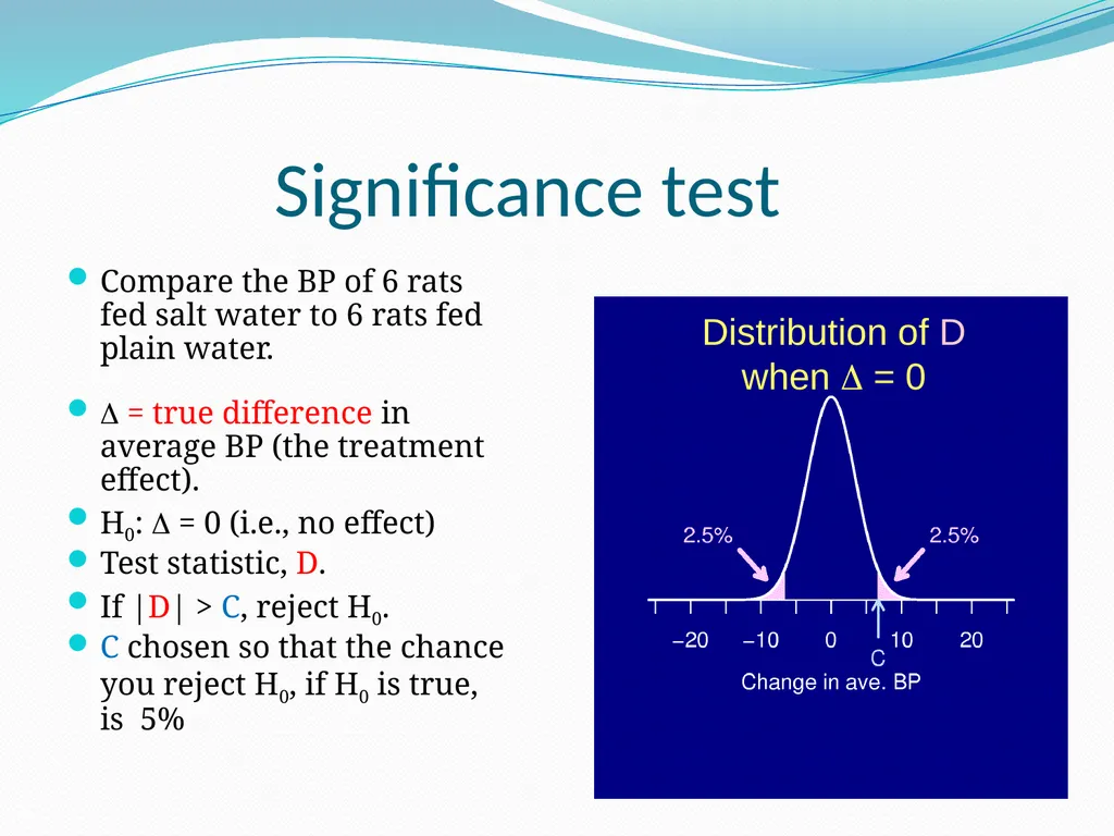 Stats for Rats Statistical Considerations in Basic - slide 37 of 52