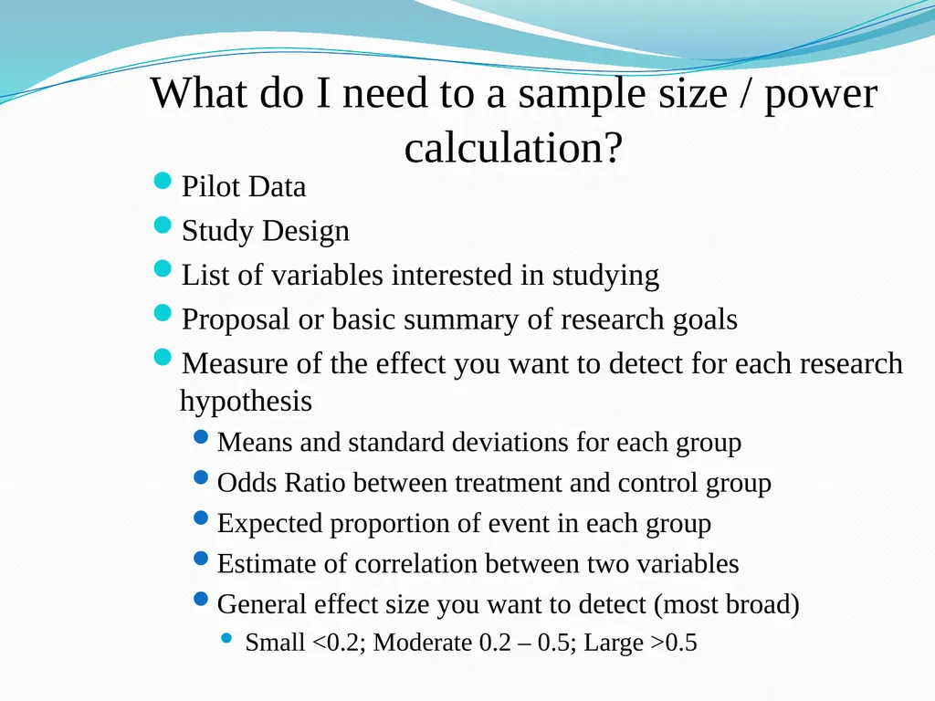 Stats for Rats Statistical Considerations in Basic - slide 43 of 52