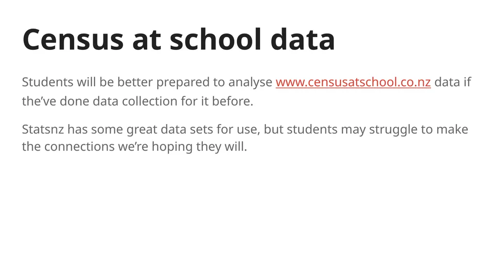 Fitting data collection into your Stats lessons - slide 4 of 11