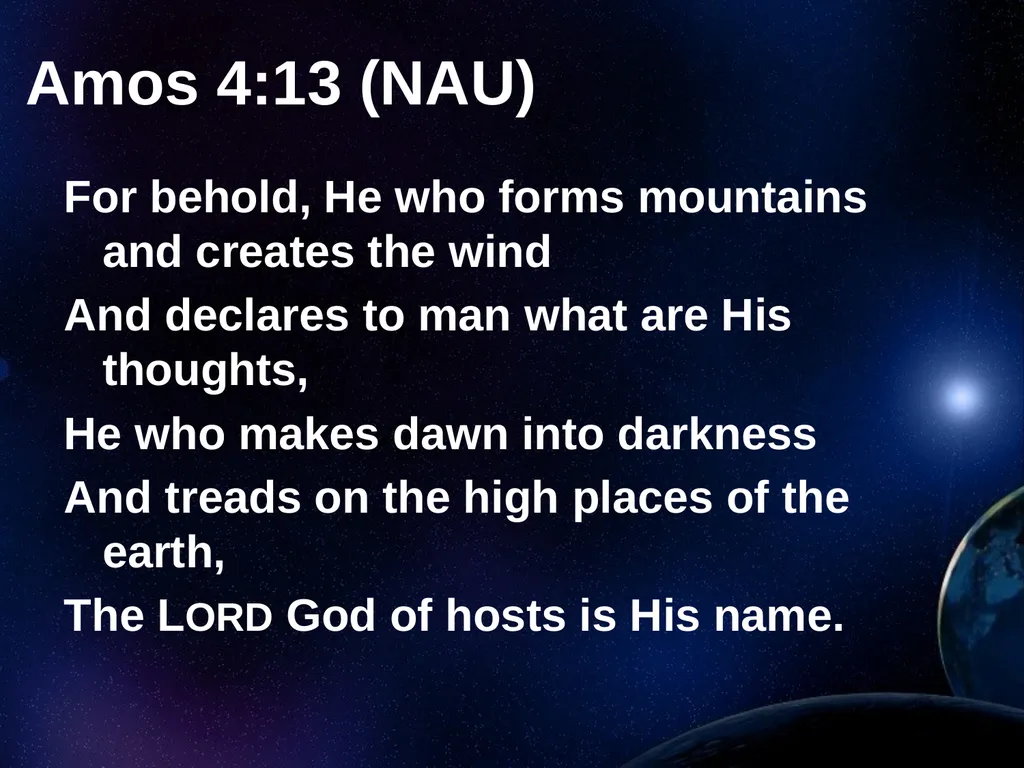 Creation Outside Genesis: The Panorama of - slide 26 of 55