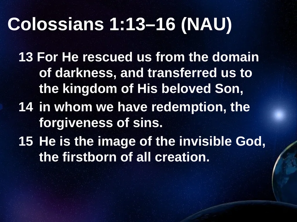 Creation Outside Genesis: The Panorama of - slide 41 of 55