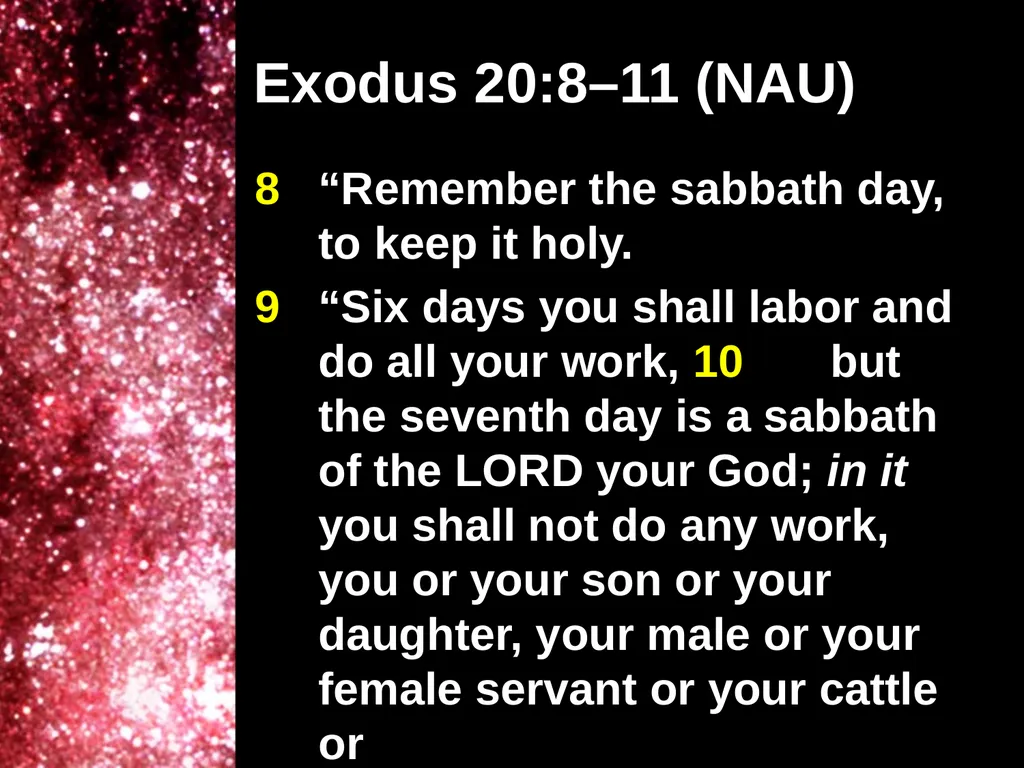 Creation Outside Genesis: The Panorama of - slide 6 of 55