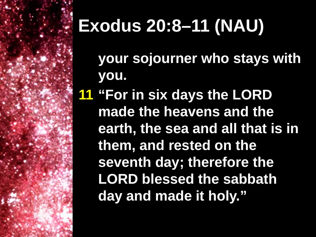 Creation Outside Genesis: The Panorama of - slide 7 of 55