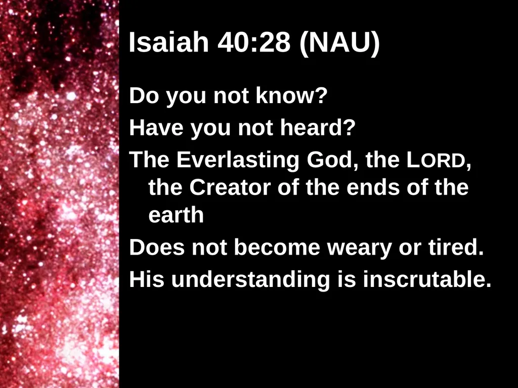 Creation Outside Genesis: The Panorama of - slide 22 of 55