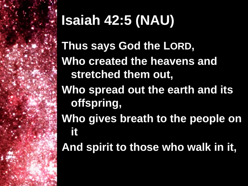 Creation Outside Genesis: The Panorama of - slide 23 of 55