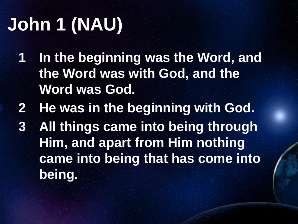 Creation Outside Genesis: The Panorama of - slide 31 of 55