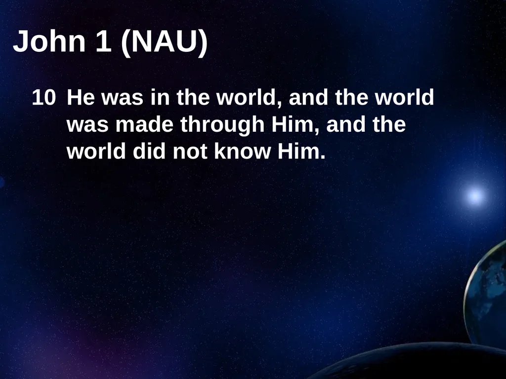 Creation Outside Genesis: The Panorama of - slide 33 of 55