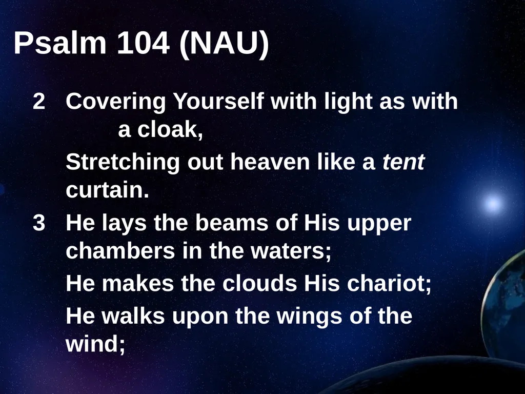 Creation Outside Genesis: The Panorama of - slide 16 of 55