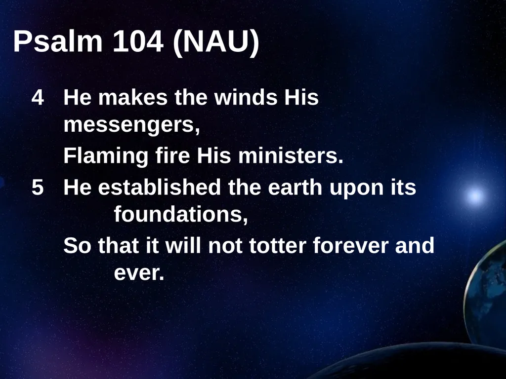 Creation Outside Genesis: The Panorama of - slide 17 of 55