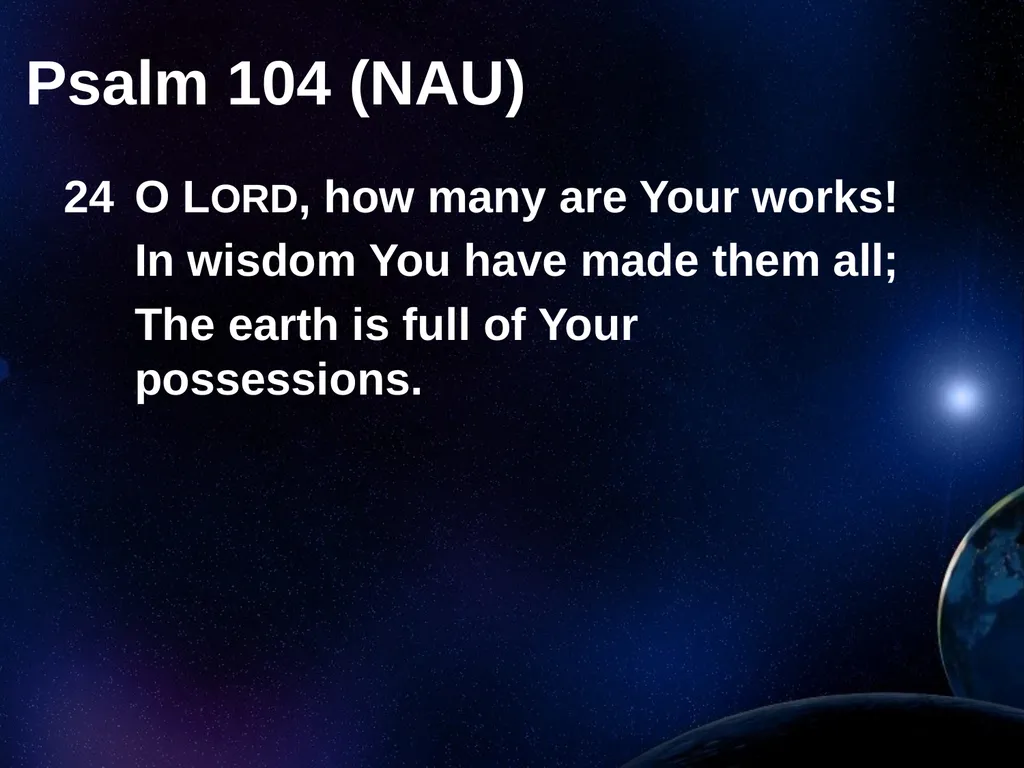 Creation Outside Genesis: The Panorama of - slide 18 of 55