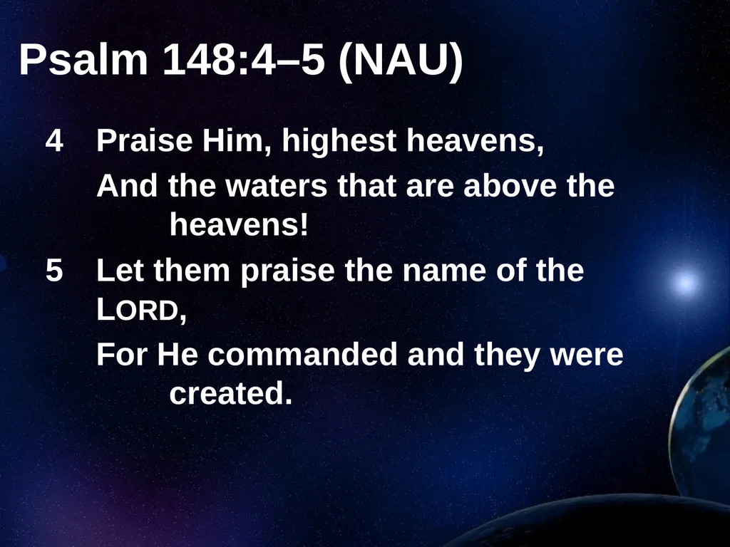 Creation Outside Genesis: The Panorama of - slide 19 of 55