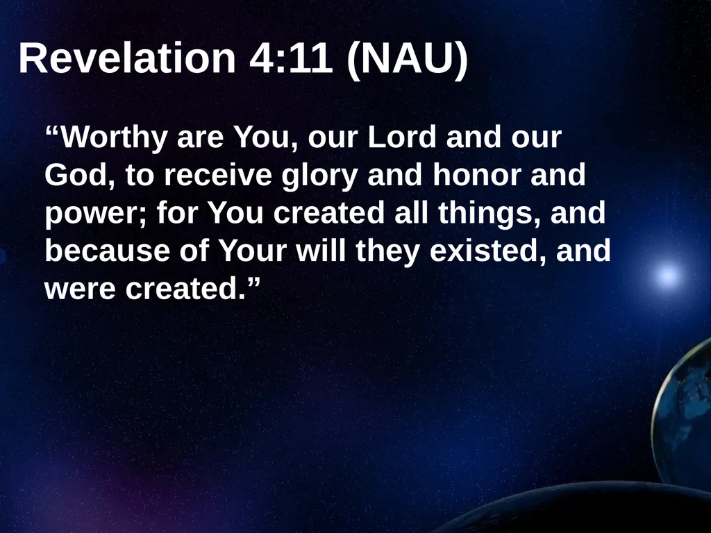 Creation Outside Genesis: The Panorama of - slide 45 of 55