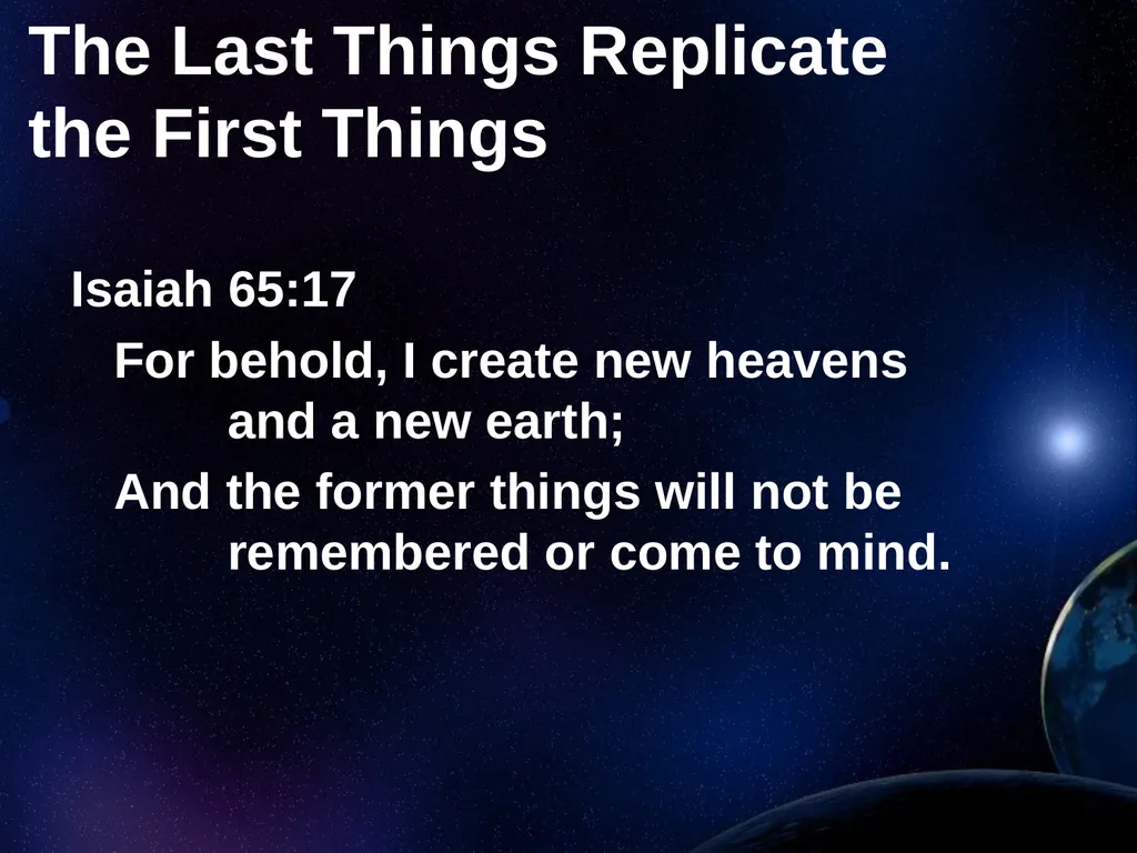 Creation Outside Genesis: The Panorama of - slide 47 of 55