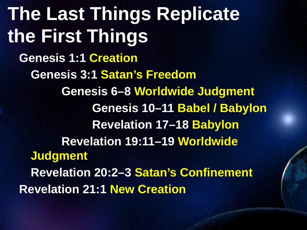 Creation Outside Genesis: The Panorama of - slide 50 of 55