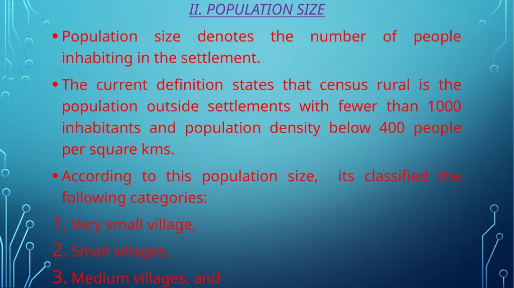 Ii m.sc. Applied geography title : population and - slide 6 of 15