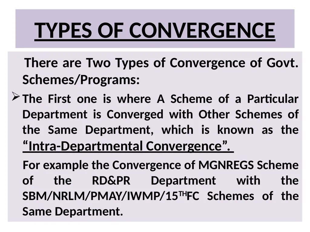 “CONVERGENCE” ITS RELEVANCE IN IMPLEMENTATION OF - slide 11 of 31