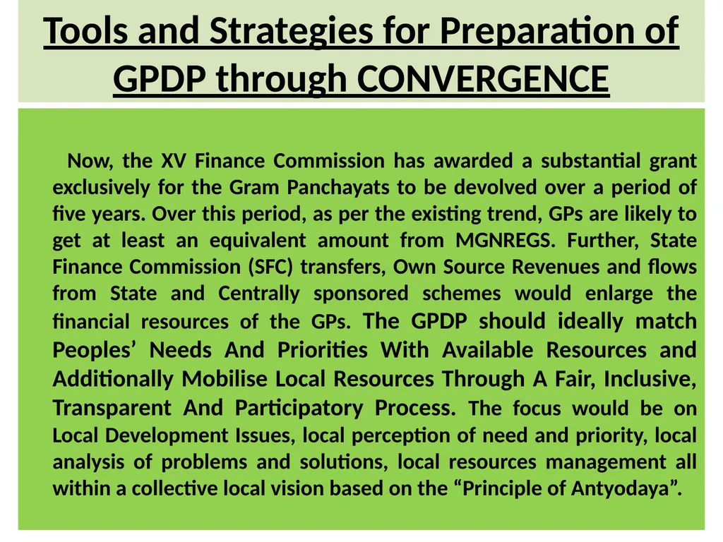 “CONVERGENCE” ITS RELEVANCE IN IMPLEMENTATION OF - slide 24 of 31