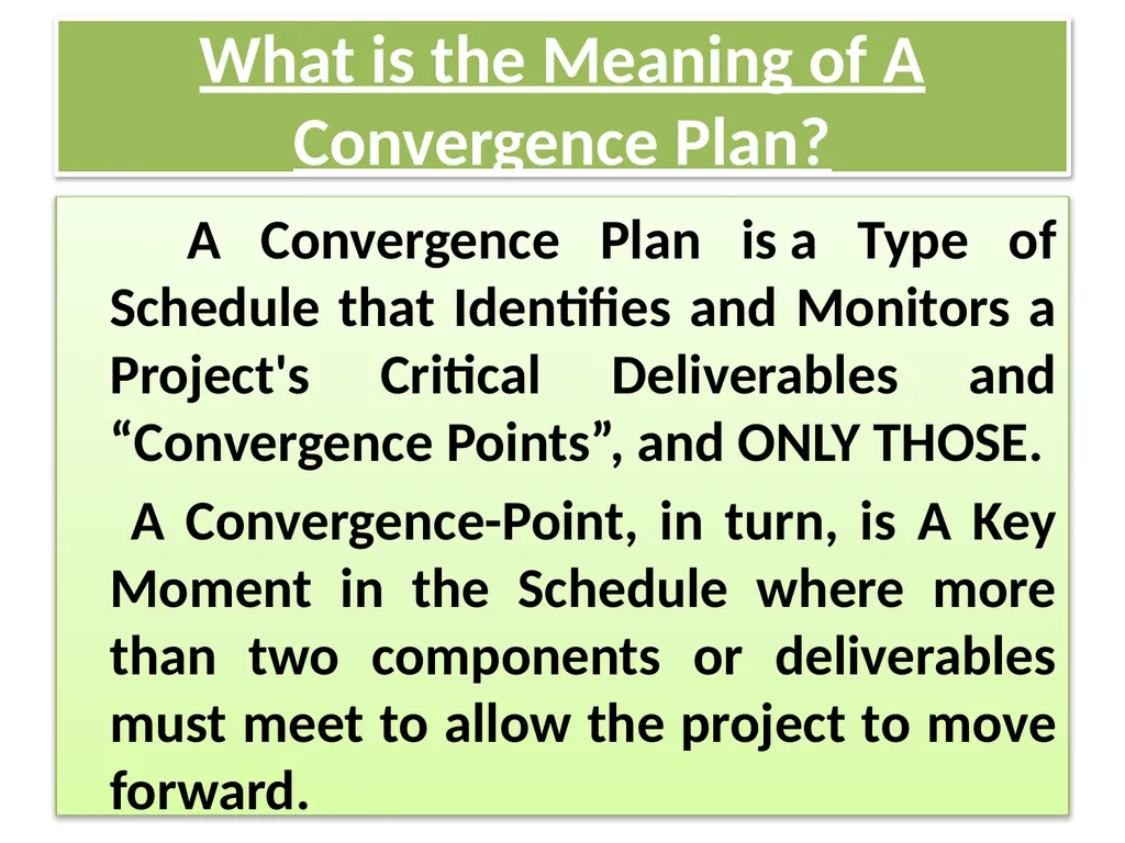 “CONVERGENCE” ITS RELEVANCE IN IMPLEMENTATION OF - slide 17 of 31