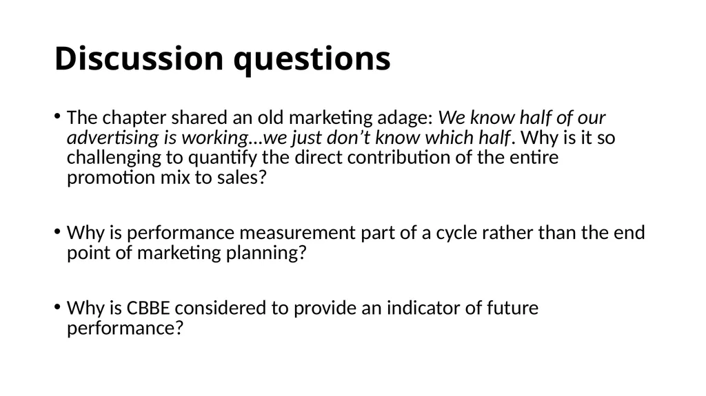 Tourism Marketing for small businesses Chapter 14 - slide 20 of 20
