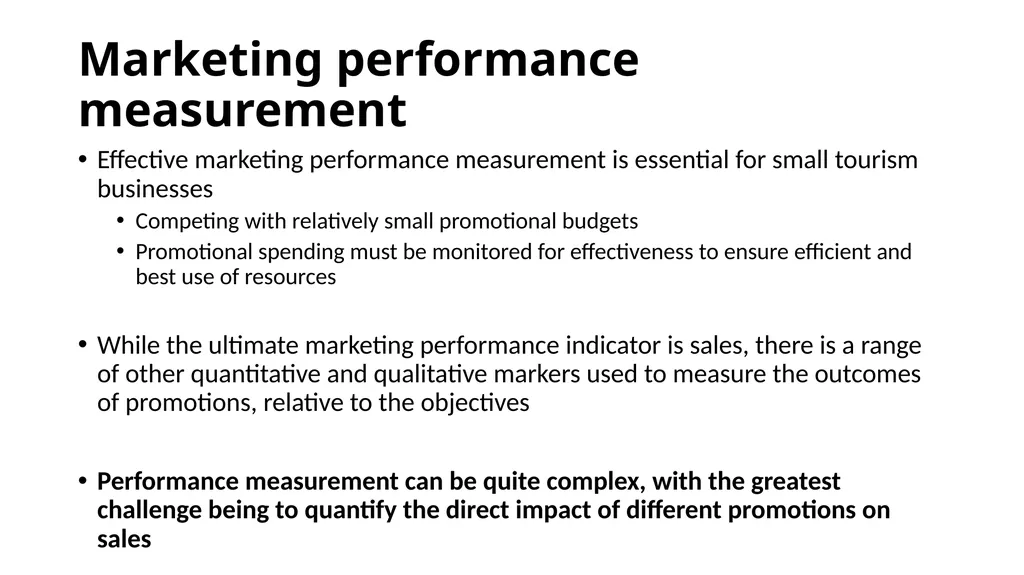 Tourism Marketing for small businesses Chapter 14 - slide 4 of 20